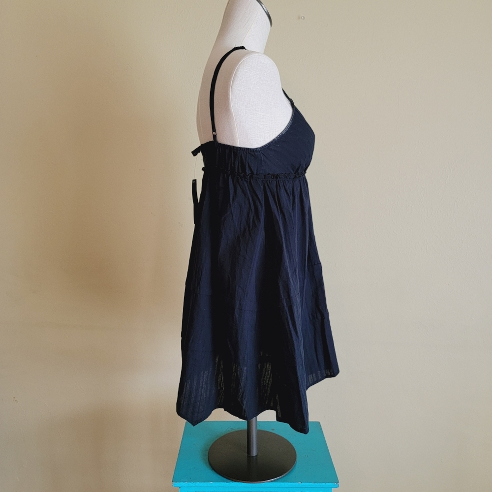 Wild Fable | Babydoll Dress | Black 100% Cotton - Picture 6 of 9